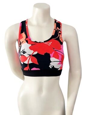 Lularoe Rise Floral Racerback Sports Bra Small